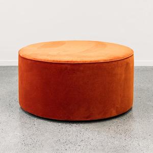 Ghost Large Round Ottoman - Theodora 'Paprika'