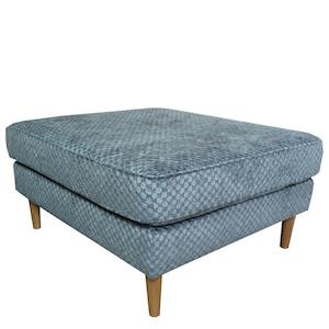 Pillow top ottoman in brissaud reef