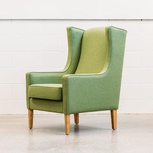 Partridge armchair in octavius wasabi