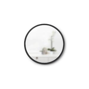 Umbra Hub Circle Wall Mirror - Black 450mm