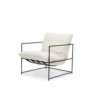 Furniture: Laurel armchair in white