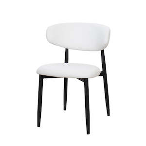 Aragon dining chair in white