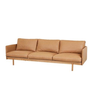 Hay 3 seat sofa in camel leather