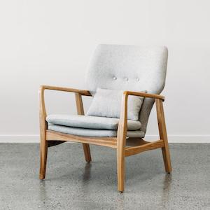 Fable ash armchair in Ash