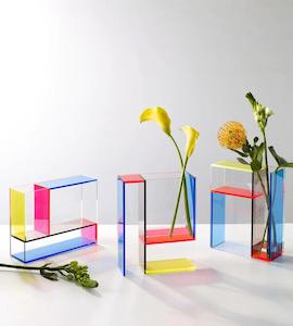 Furniture: MoMa Design - Mondri Vase Neon