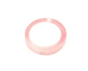 Resin, Coin Multi, Rose/White, 15mm (20pc)