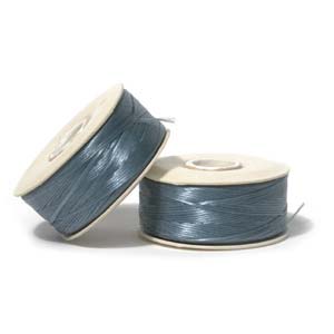 Craft material and supply: Nymo, Size B, Turquoise (1 bobbin - 65m)