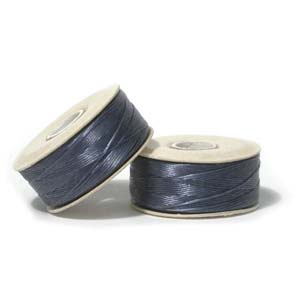 Craft material and supply: Nymo, Size B, Royal Blue (1 bobbin - 65m)