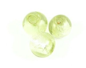 Craft material and supply: Chinese Foil, Round, Light Olive, 8mm (20pcs)