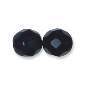 Craft material and supply: Czech Glass Facet, Jet (4, 6, 8 or 12mm)