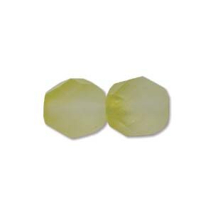 Craft material and supply: Czech Glass Facet, Lemon Matte (6 or 8mm)