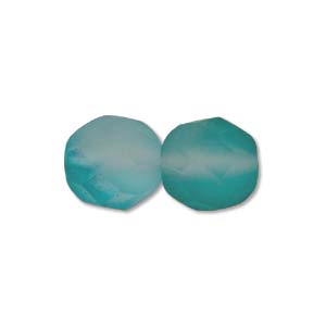 Czech Glass Facet, Seafoam Matte (6 or 8mm)