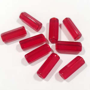 Craft material and supply: Czech Glass, Altlas, Siam Red, 10x4mm (10 pcs)