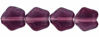 Craft material and supply: Czech Glass, Star, Matte Amethyst, 6mm (10 pcs)