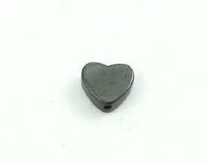 Hematite Stone, Heart, 6mm (10 pcs)