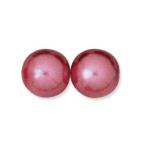 Craft material and supply: Glass Based Pearl, Fuchsia (4, 6, 8 or 10mm)