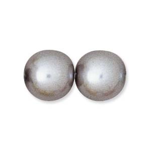 Craft material and supply: Glass Based Pearl, Silver (6, 10 or 12mm)