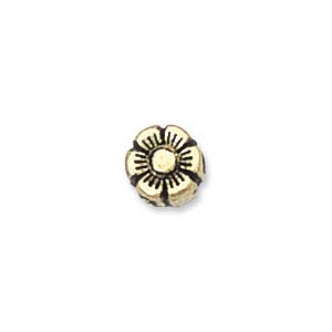 6mm Plastic Metallic Sunflower, Gold (10 pcs)