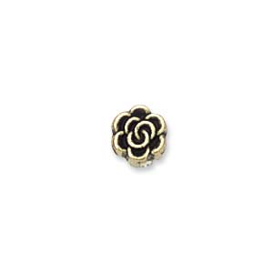 5mm Plastic Metallic Rose, Gold (10 pcs)