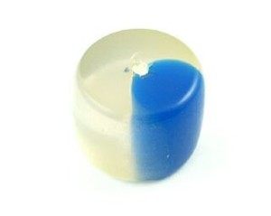 Resin, Two Tone Barrel, Royal Blue, 15x22mm (10pc)