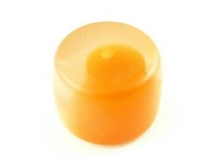 Craft material and supply: Resin, Two Tone Barrel, Orange, 15x22mm (10pc)