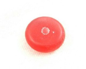 Craft material and supply: Resin, Rondelle, Red, 6x18mm (12pcs - Only 1 packet left!)