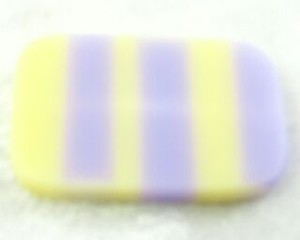 Craft material and supply: Resin, Rectangle Stripe Width, Light Yellow/Light Purple, 40x26mm (10pc)