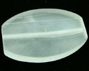 Craft material and supply: Resin, Oval Matte, Clear, 40x26mm (10pc)