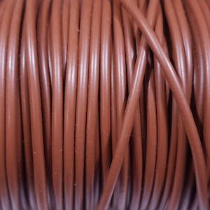 Craft material and supply: 2mm P'Leather, Brown - 1m