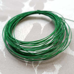 Craft material and supply: Flexible Beading Wire, Green, 7 Strand, 0.46mm (5m)