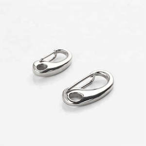 Clasps & Hooks: Snap hook clasps -stainless steel