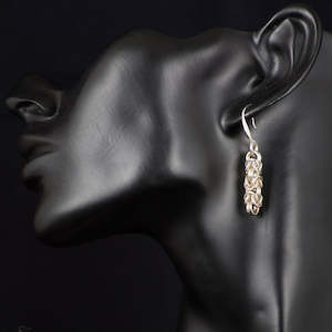 Chainmaille: Byzantine Drop Earrings