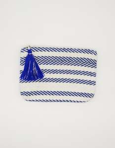 All: Small Pouch - Navy Herringbone