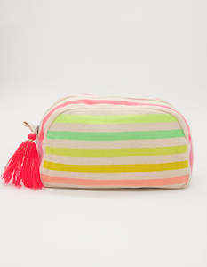 All: Cosmetic Bag - Coloured Stripes