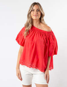 Paros Blouse - Red