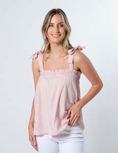 Phoebe Top - Blushing Stripe