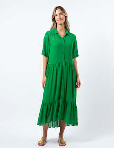 Macy Dress - Juniper Green