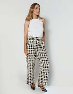 DEAR SUTTON Isla Pant - Houndstooth