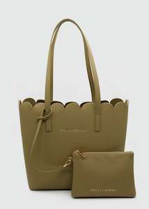 Scallop Tote - Olive