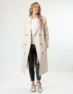 Jackets: STELLA ESSENTIALS Boston Trench - Crème Brulee