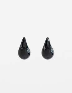 Tear Drop Earrings - Black