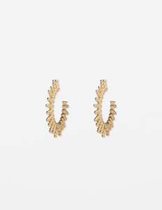 Sparkler Hoop Earrings - Gold