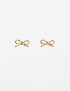 Earrings - Rope Bow