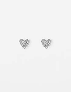 Earrings - Crystal Heart