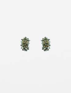 All: Earring Cluster Flower - Olive