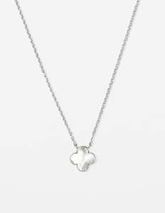 All: Necklace Mop Clover - Silver