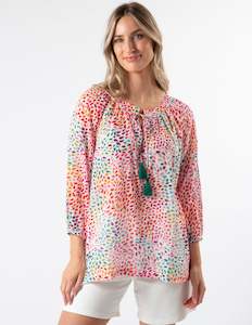 Kokomo Blouse - Mosaic Pebble