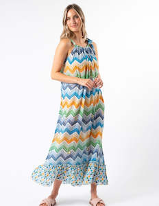 Baha Dress - Zig Zag Brick