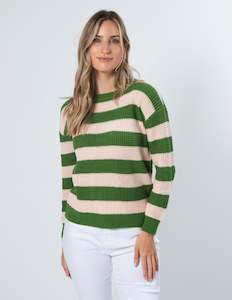 Melinda Jumper - Rose Duo Stripe