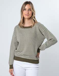 Knitwear: Khloe Jumper - Olive